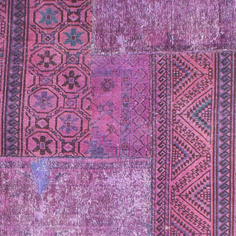 Patchwork Rug - 307 x 240 cm - multicolored