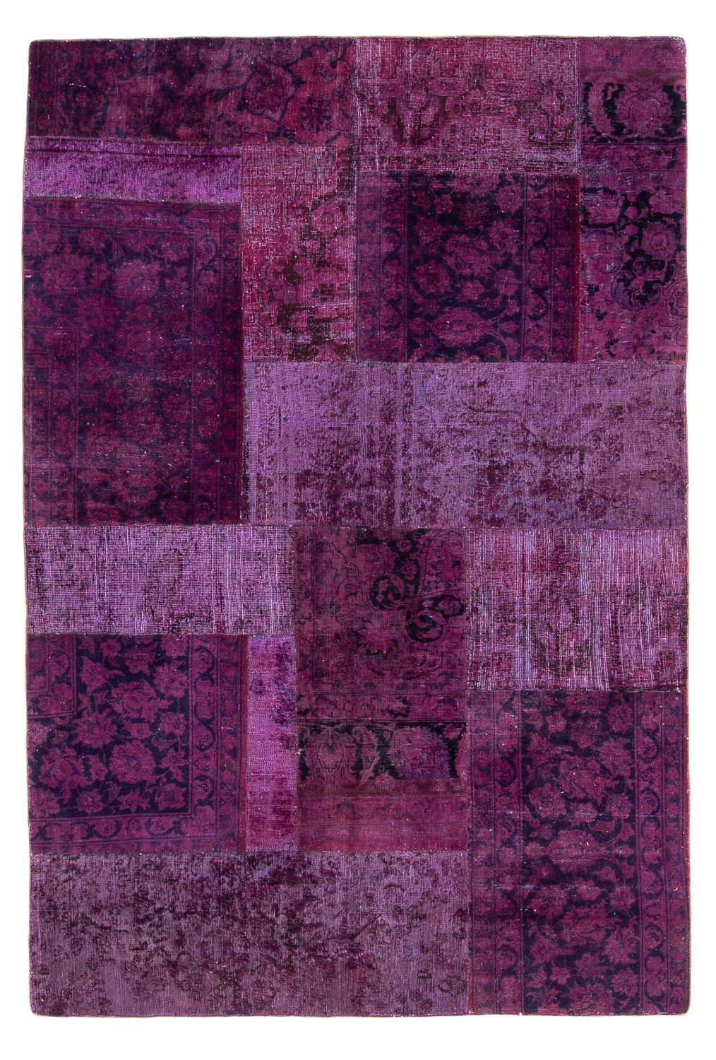 Patchwork Rug - 271 x 180 cm - multicolored