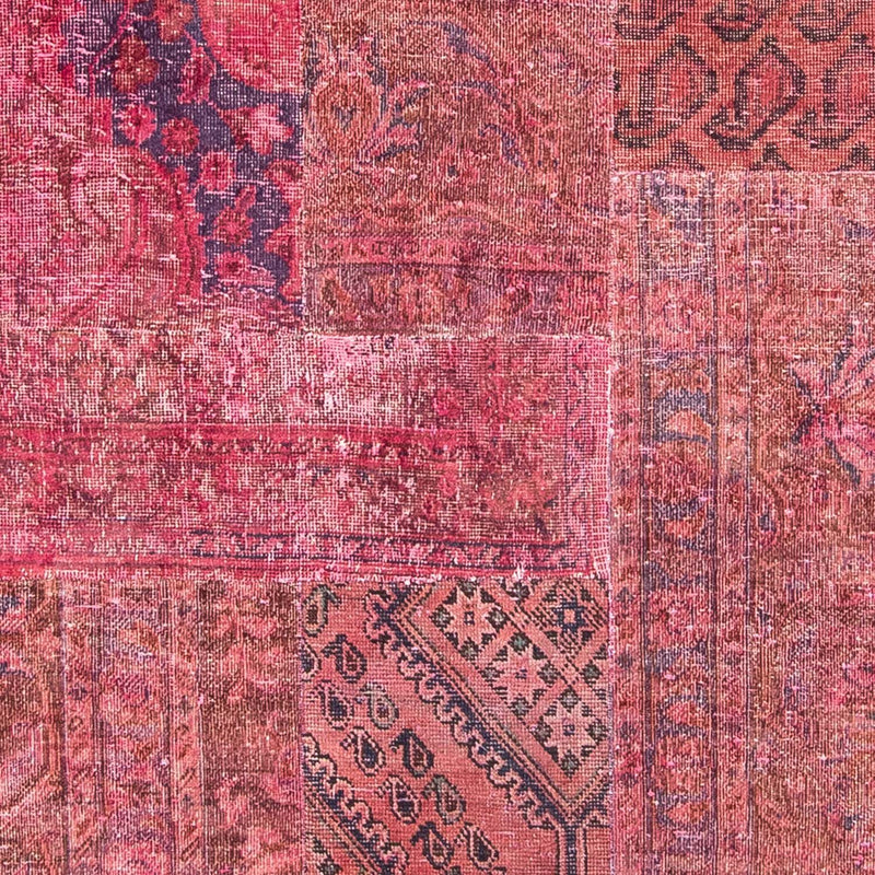 Patchwork Rug - 239 x 152 cm - multicolored