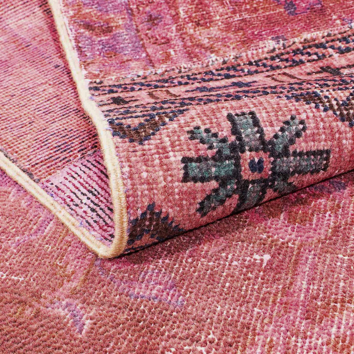 Patchwork Rug - 241 x 151 cm - multicolored