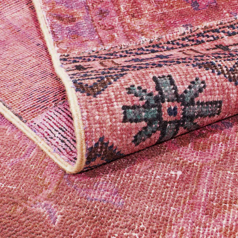 Patchwork Rug - 241 x 151 cm - multicolored