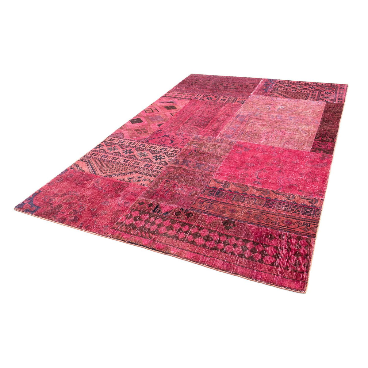 Patchwork Rug - 237 x 151 cm - multicolored