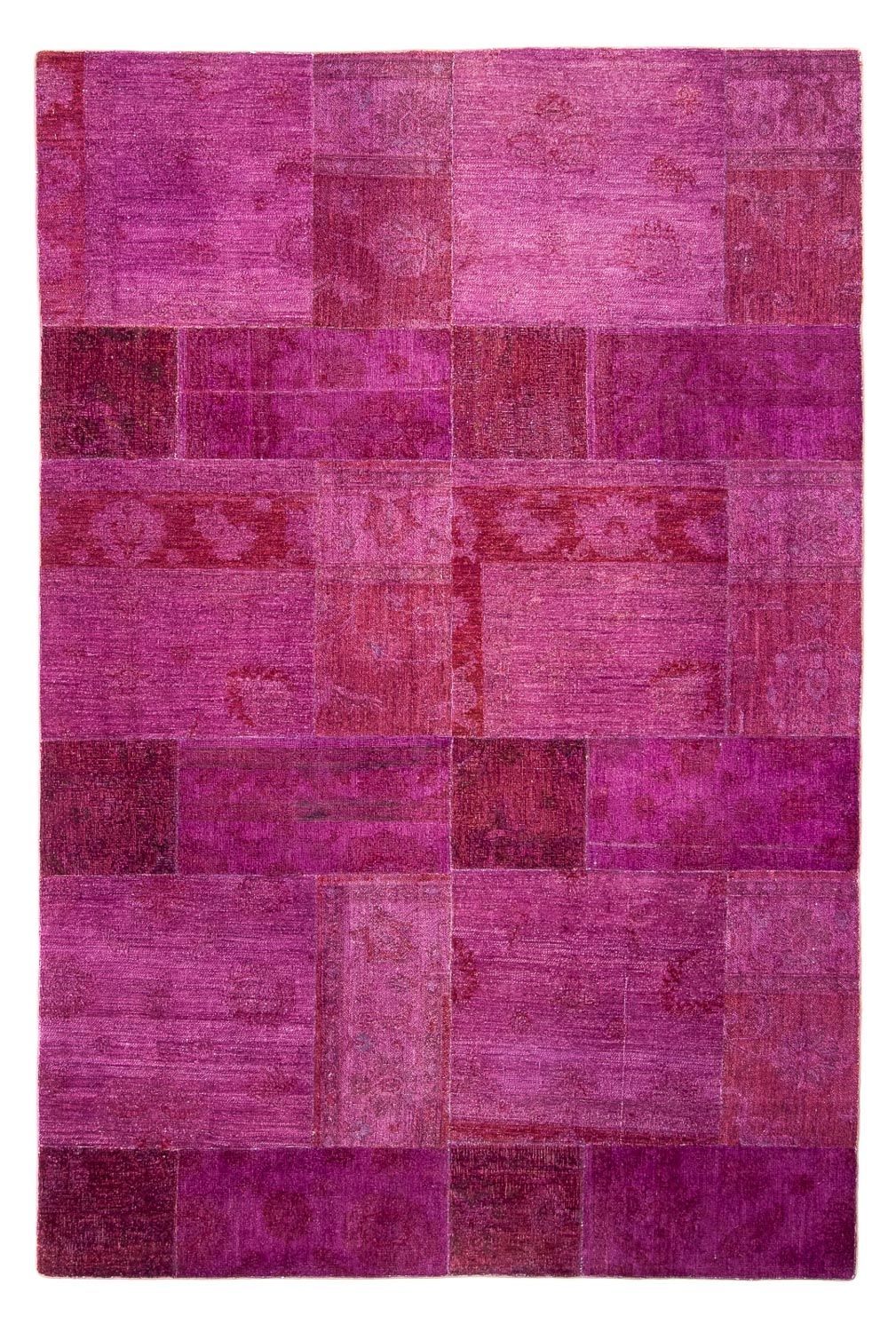 Patchwork Rug - 271 x 182 cm - purple