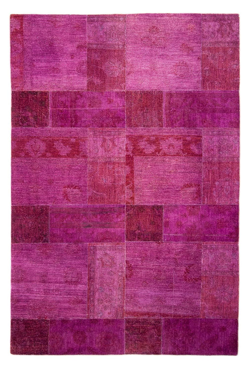 Patchwork Rug - 271 x 182 cm - purple