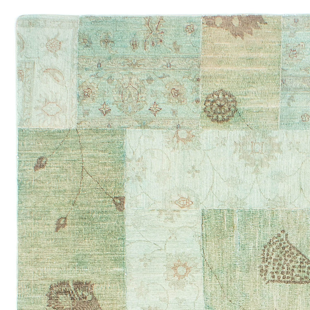Patchwork Rug 190x292cm - Perserteppich Wollteppich