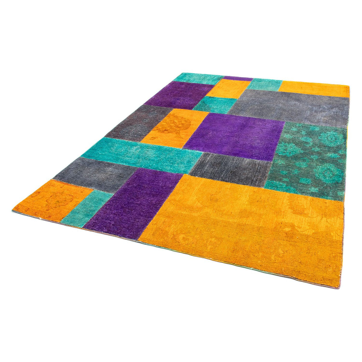 Patchwork Rug - 232 x 164 cm - multicolored