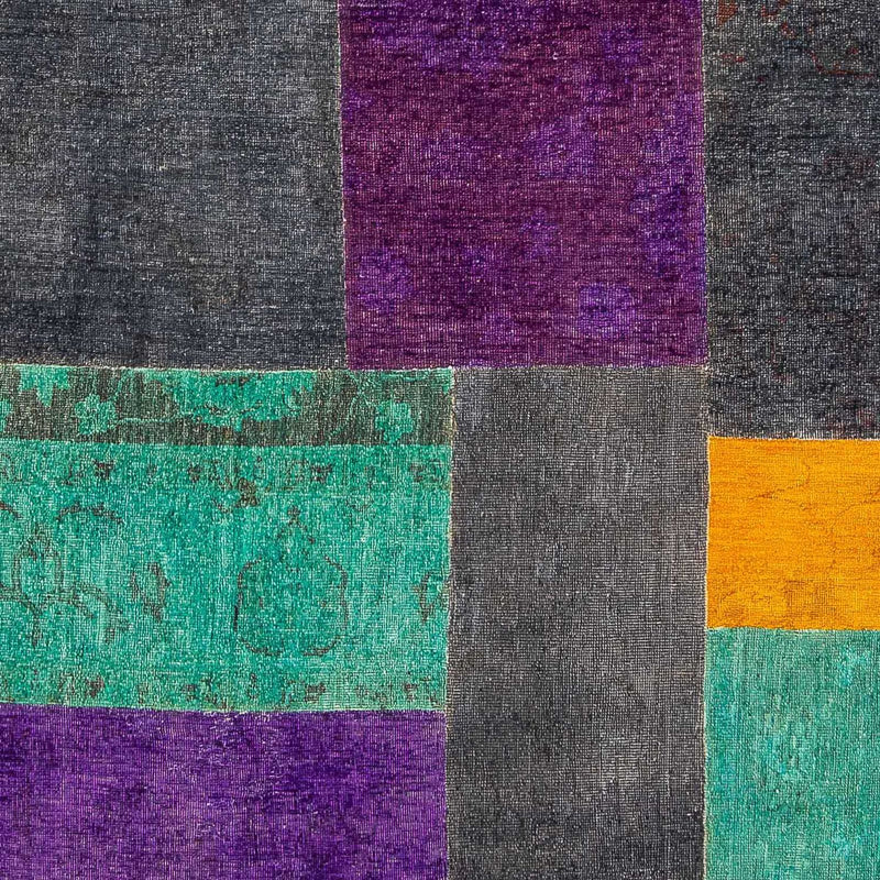 Patchwork Rug - 237 x 146 cm - multicolored