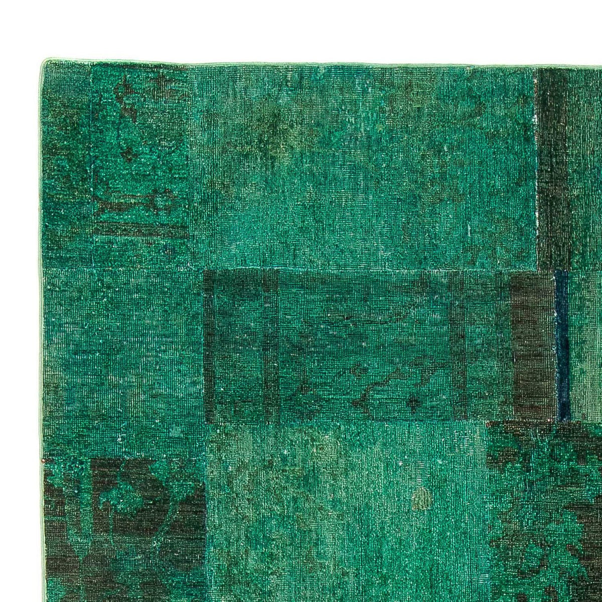 Patchwork Rug - 237 x 156 cm - green