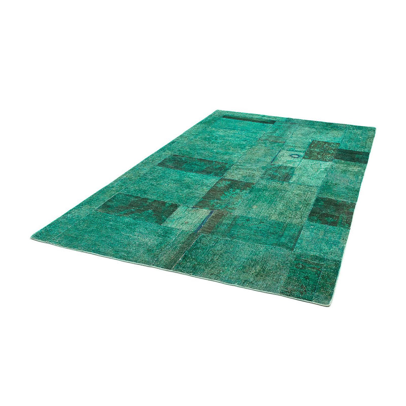 Patchwork Rug - 237 x 156 cm - green