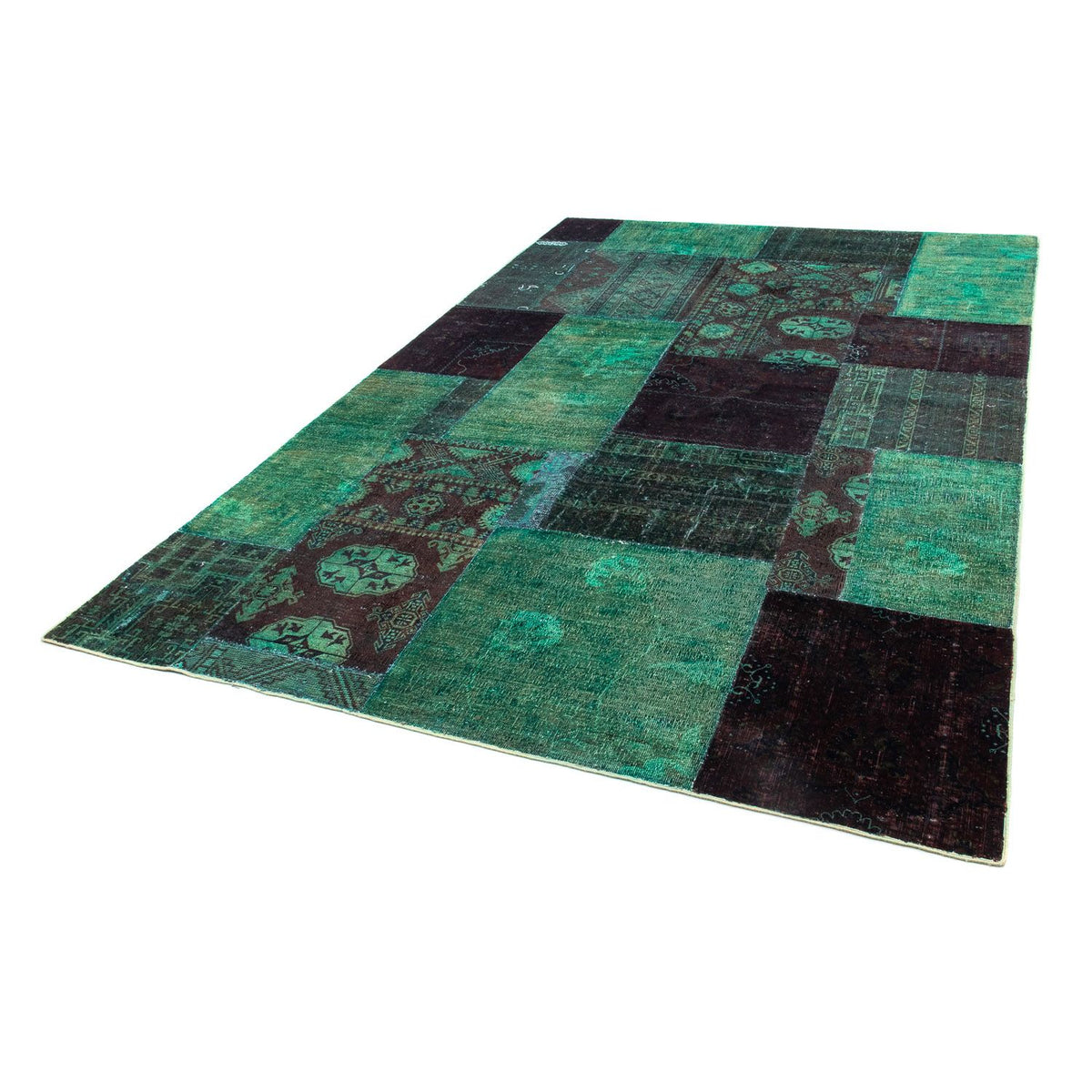 Patchwork Rug - 270 x 175 cm - multicolored