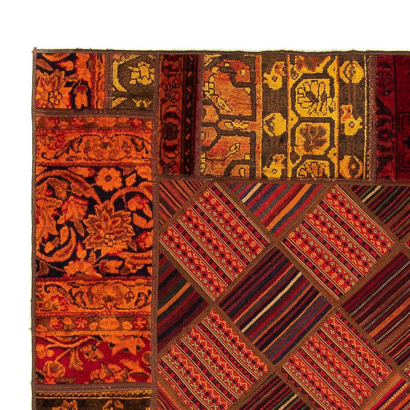 Patchwork Rug 234x169cm - Perserteppich Wollteppich