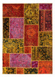 Patchwork Rug 198x137cm - Perserteppich Wollteppich