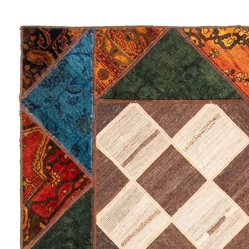 Patchwork Rug - 224 x 164 cm - multicolored