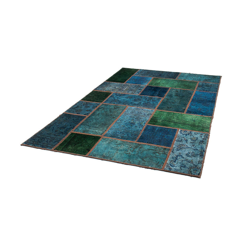 Patchwork Rug - 207 x 143 cm - multicolored