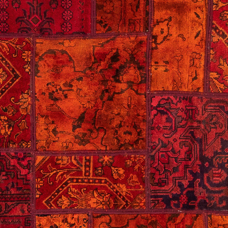 Patchwork Rug - 194 x 140 cm - multicolored