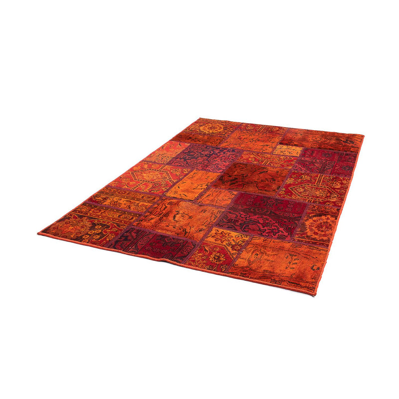 Patchwork Rug - 194 x 140 cm - multicolored