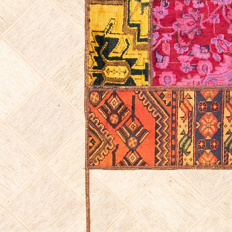 Patchwork Rug - 249 x 194 cm - multicolored