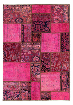 Patchwork Rug - 197 x 138 cm - multicolored