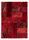 Patchwork Rug 148x208cm - Perserteppich Wollteppich - Rectangle / Multicolored / 148 x 208 cm Rectangle