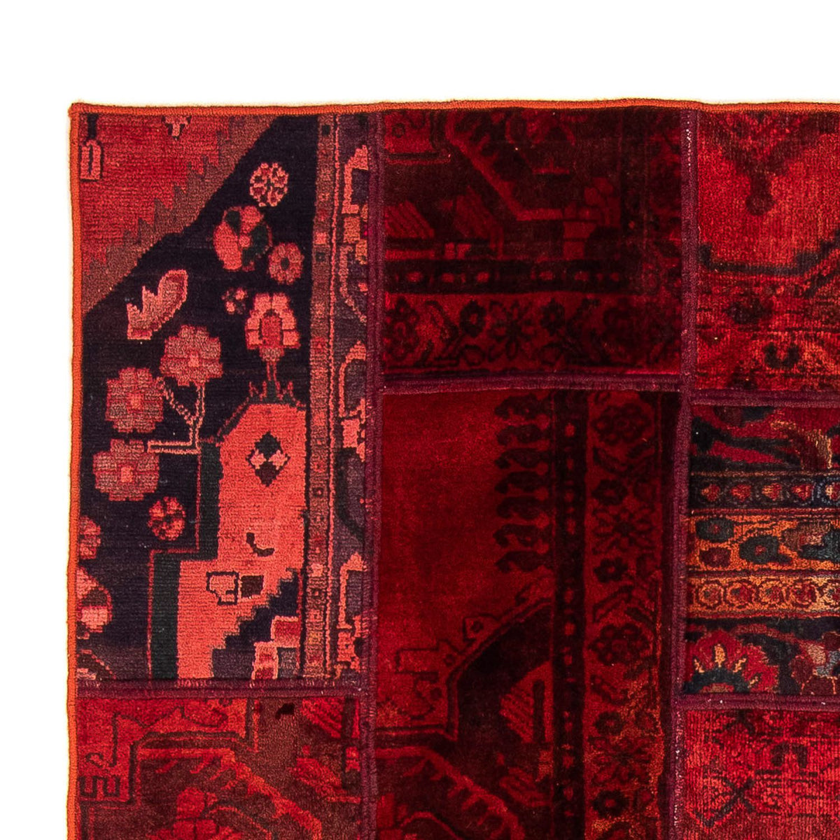 Patchwork Rug 148x208cm - Perserteppich Wollteppich