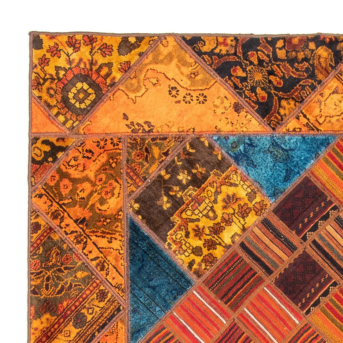 Patchwork Rug 176x234cm - Perserteppich Wollteppich