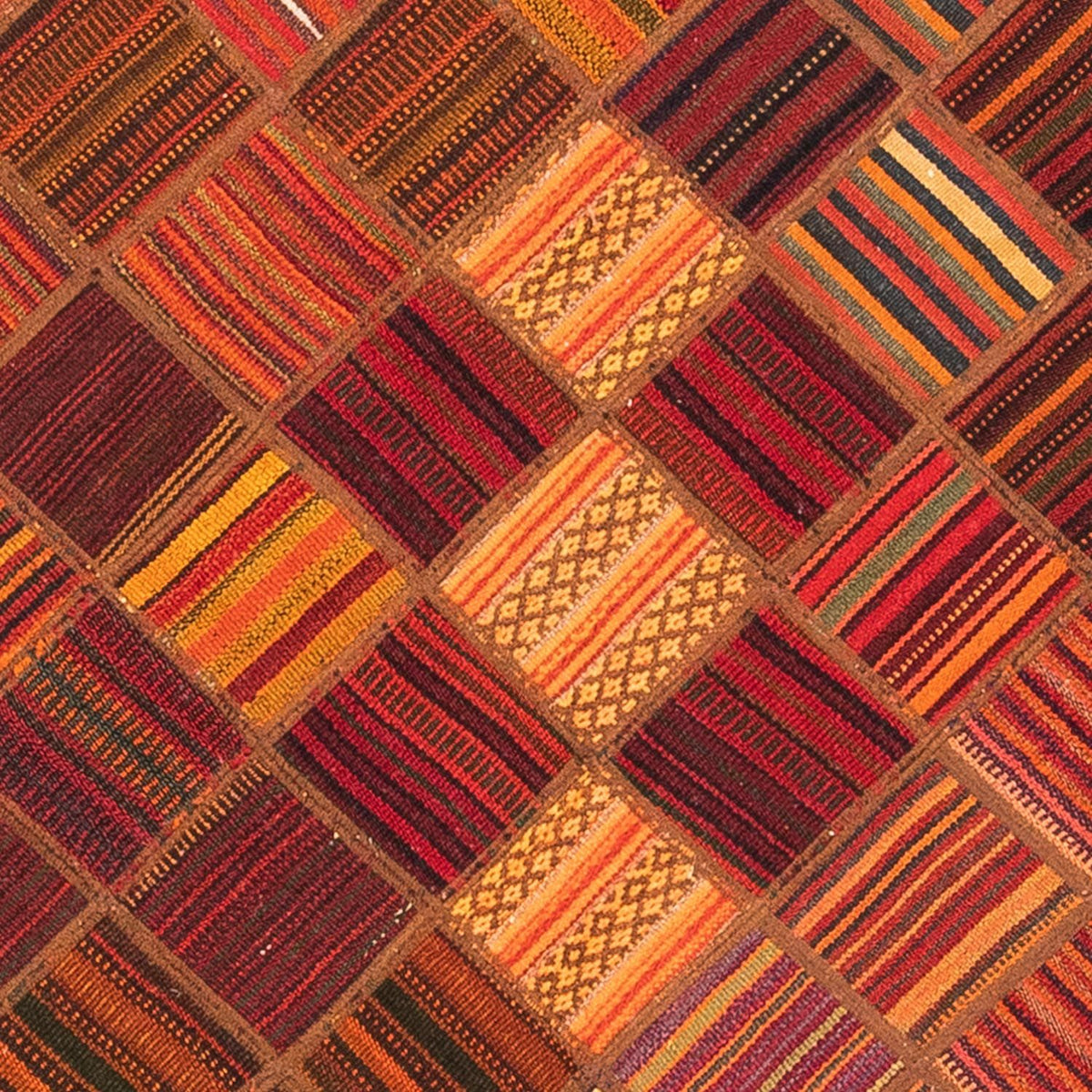 Patchwork Rug - 225 x 164 cm - multicolored