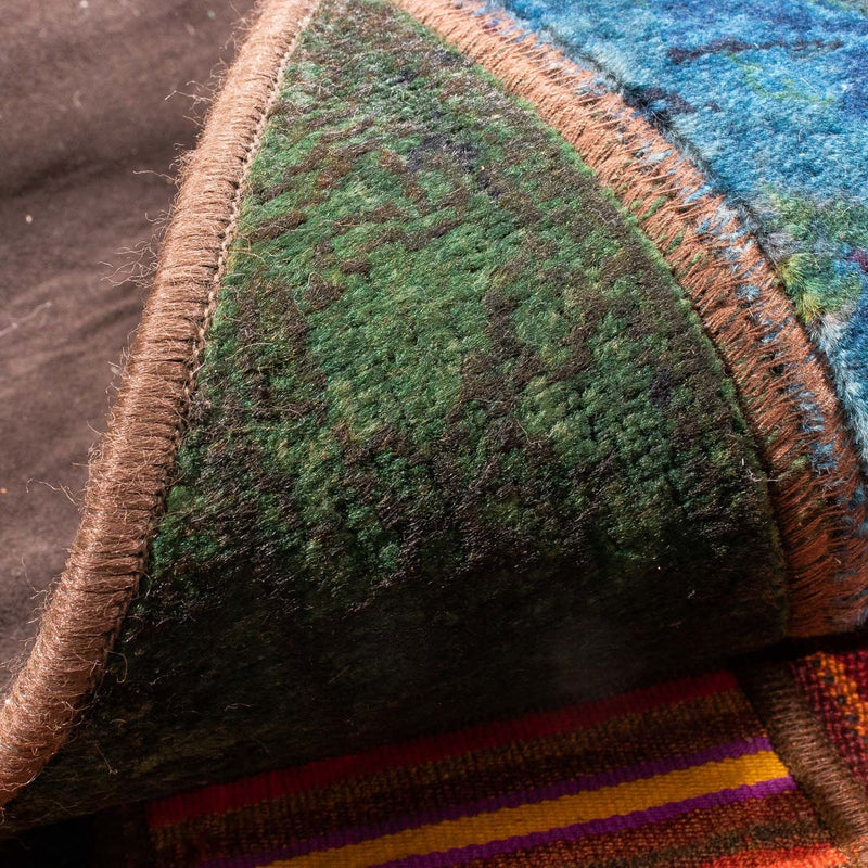 Patchwork Rug - 225 x 164 cm - multicolored