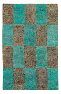 Patchwork Rug - 240 x 149 cm - multicolored