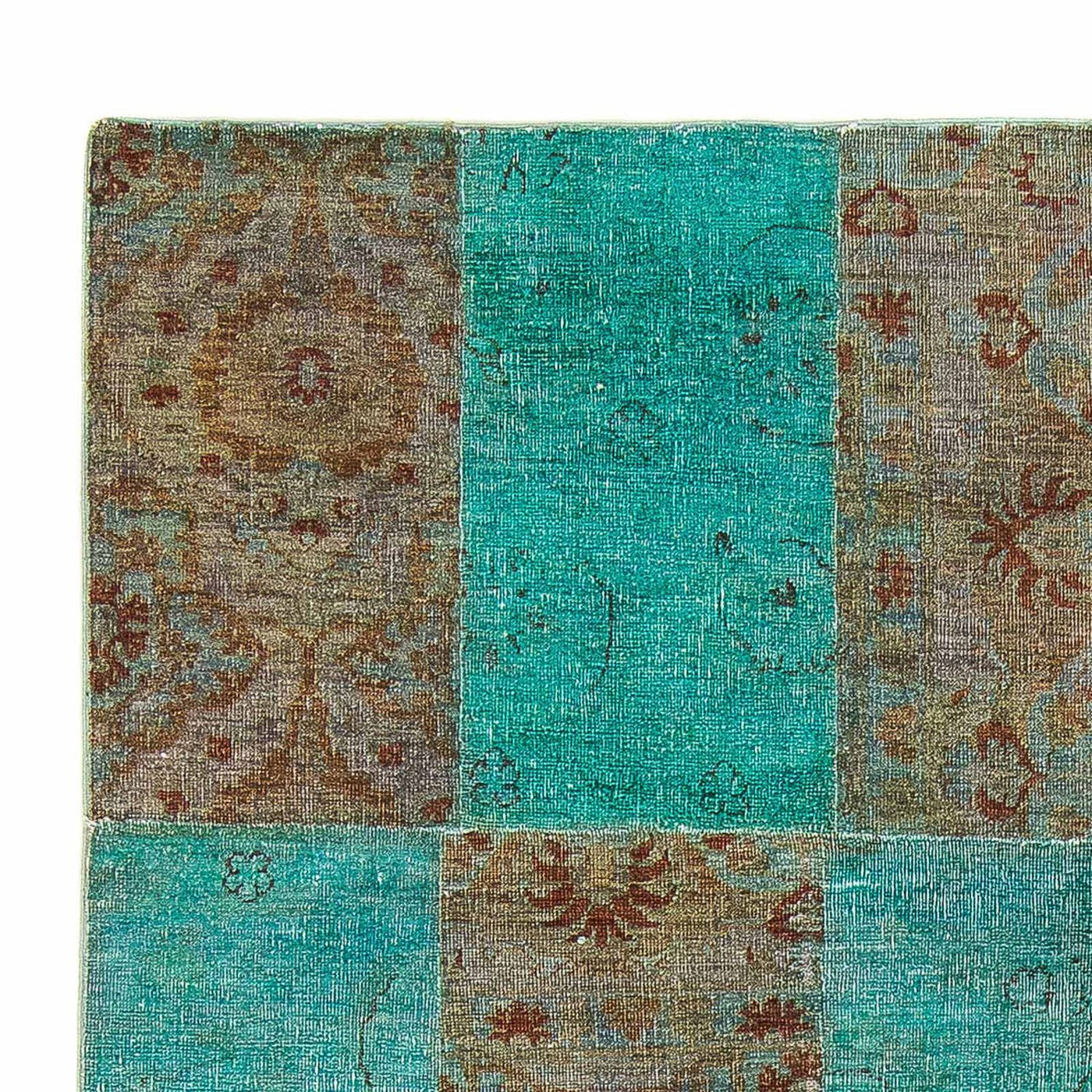 Patchwork Rug 240x149cm - Wool Rug