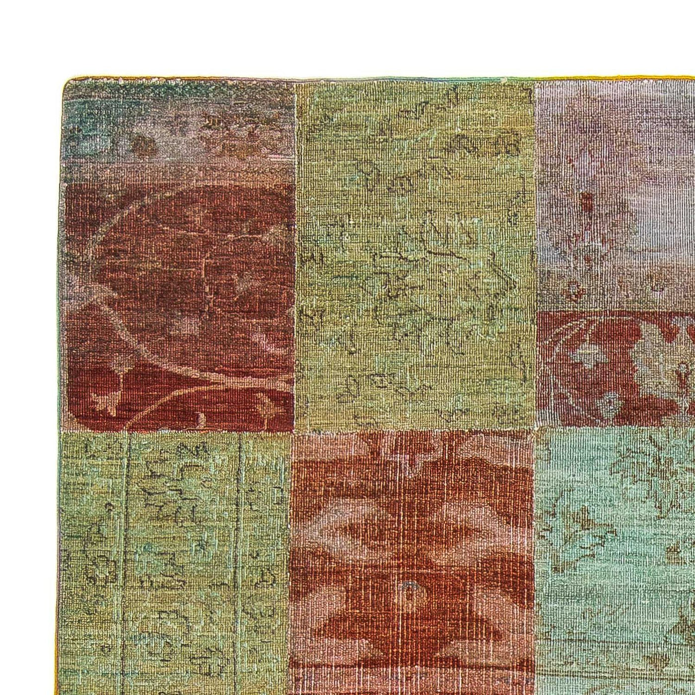 Patchwork Rug 223x150cm - Wool Rug