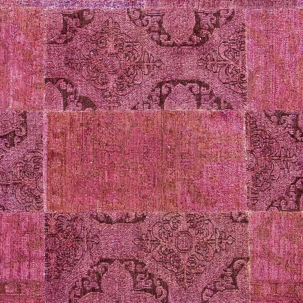 Patchwork Rug - 264 x 182 cm - multicolored