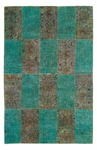 Patchwork Rug - 243 x 149 cm - multicolored