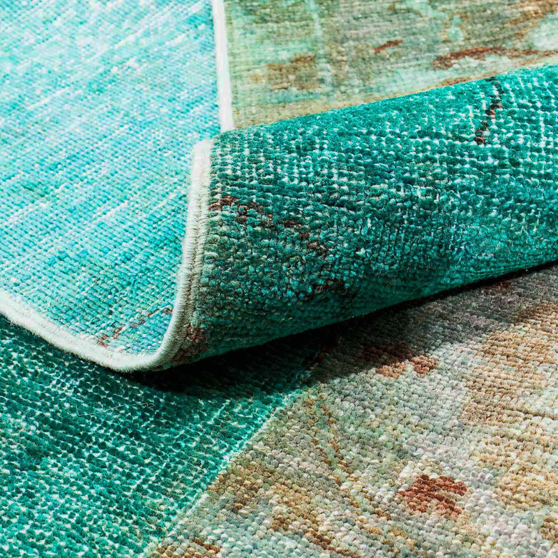 Patchwork Rug - 243 x 149 cm - multicolored