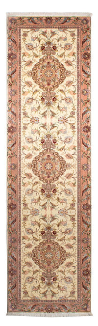 Runner Perser Rug - Tabriz - Royal - 310 x 88 cm - beige