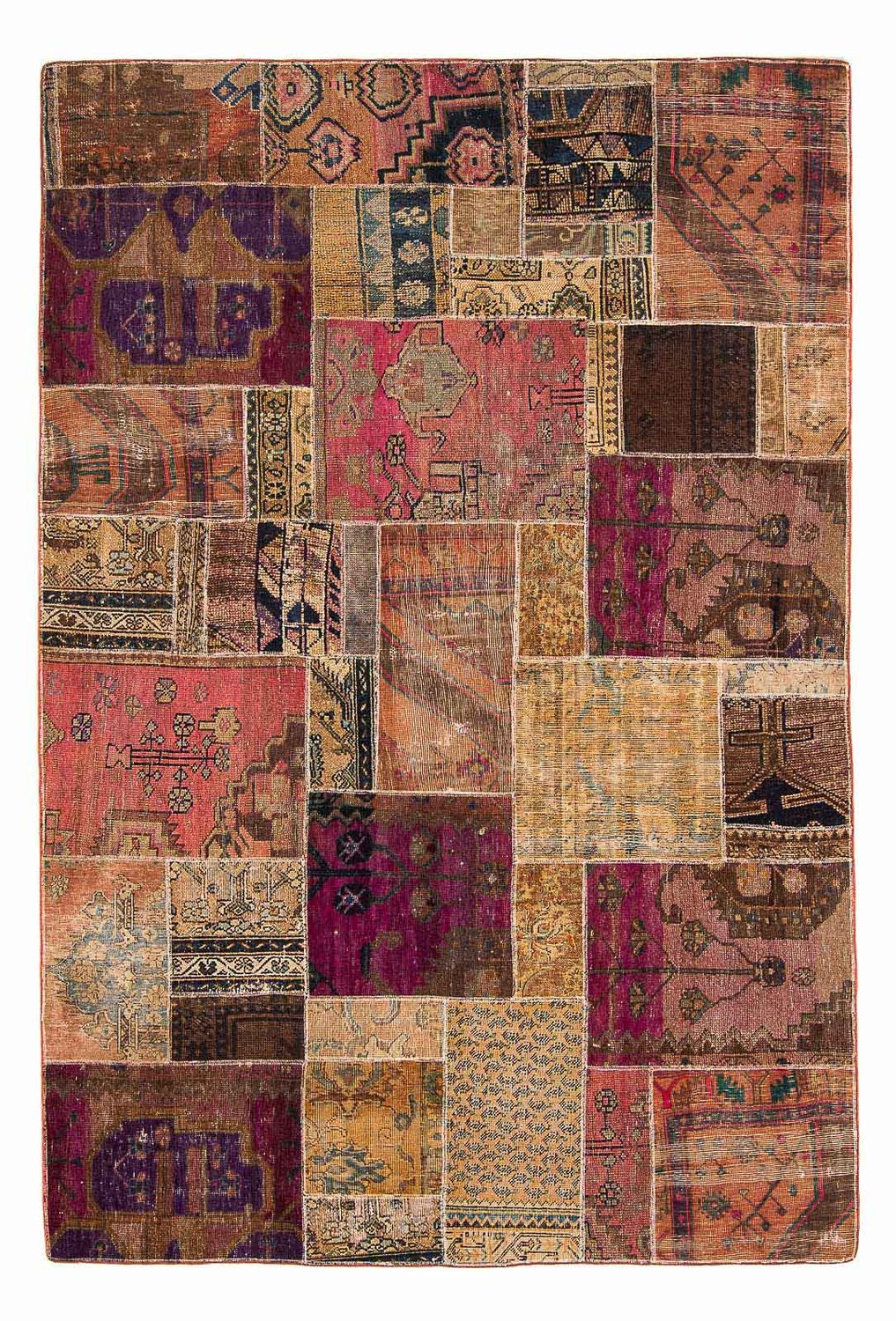 Patchwork Rug - 272 x 181 cm - multicolored