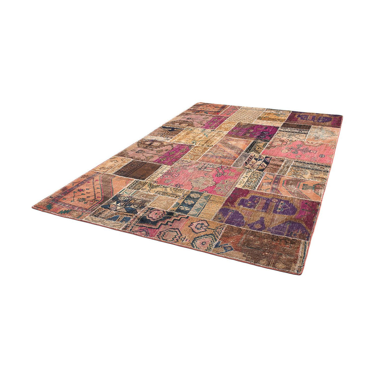 Patchwork Rug - 272 x 181 cm - multicolored