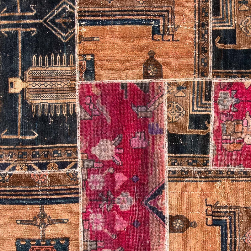 Patchwork Rug - 244 x 164 cm - multicolored