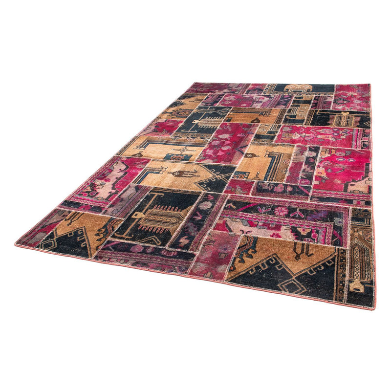 Patchwork Rug - 244 x 164 cm - multicolored