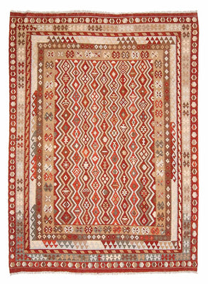 Kelim Rug - Splash - 271 x 212 cm - multicolored