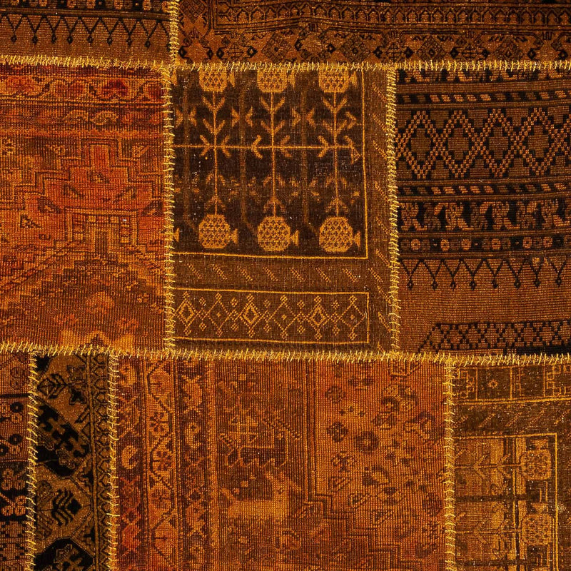 Patchwork Rug - 289 x 200 cm - multicolored