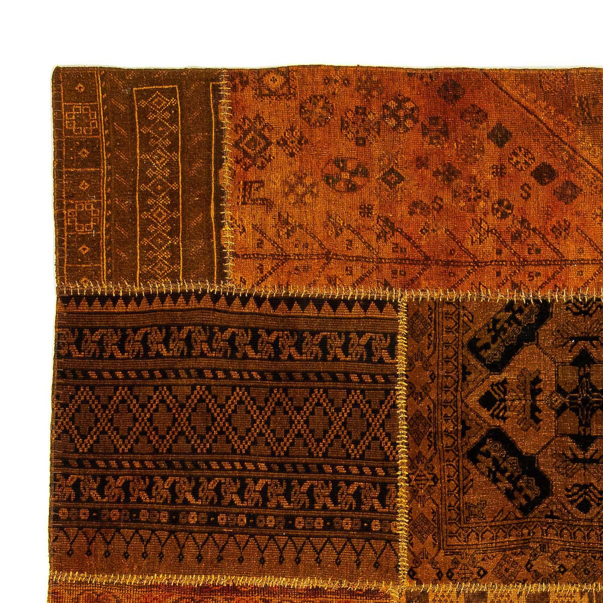 Patchwork Rug - 289 x 200 cm - multicolored