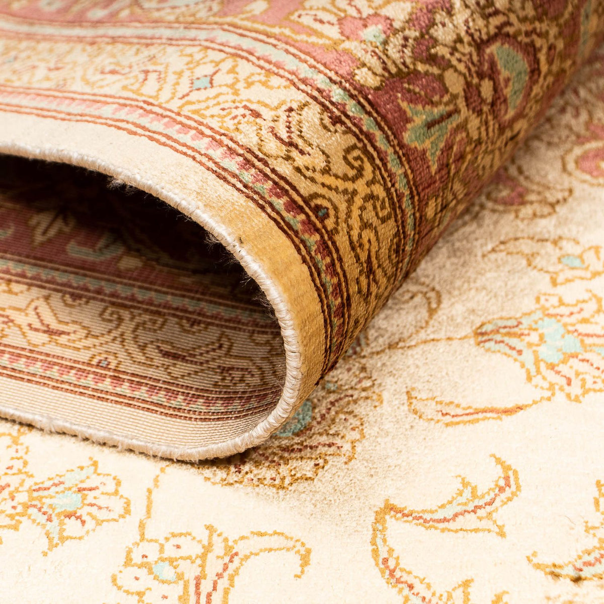 Perser Rug - Ghom - 198 x 134 cm - beige