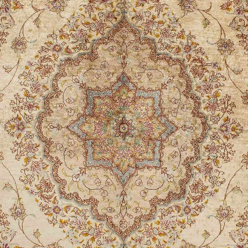 Silk Rug - Ghom Silk - Premium - 188 x 130 cm - beige