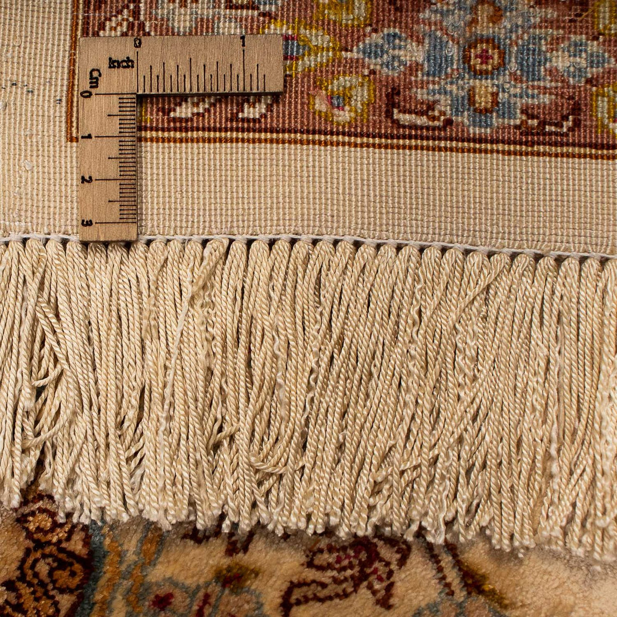 Silk Rug - Ghom Silk - Premium - 188 x 130 cm - beige