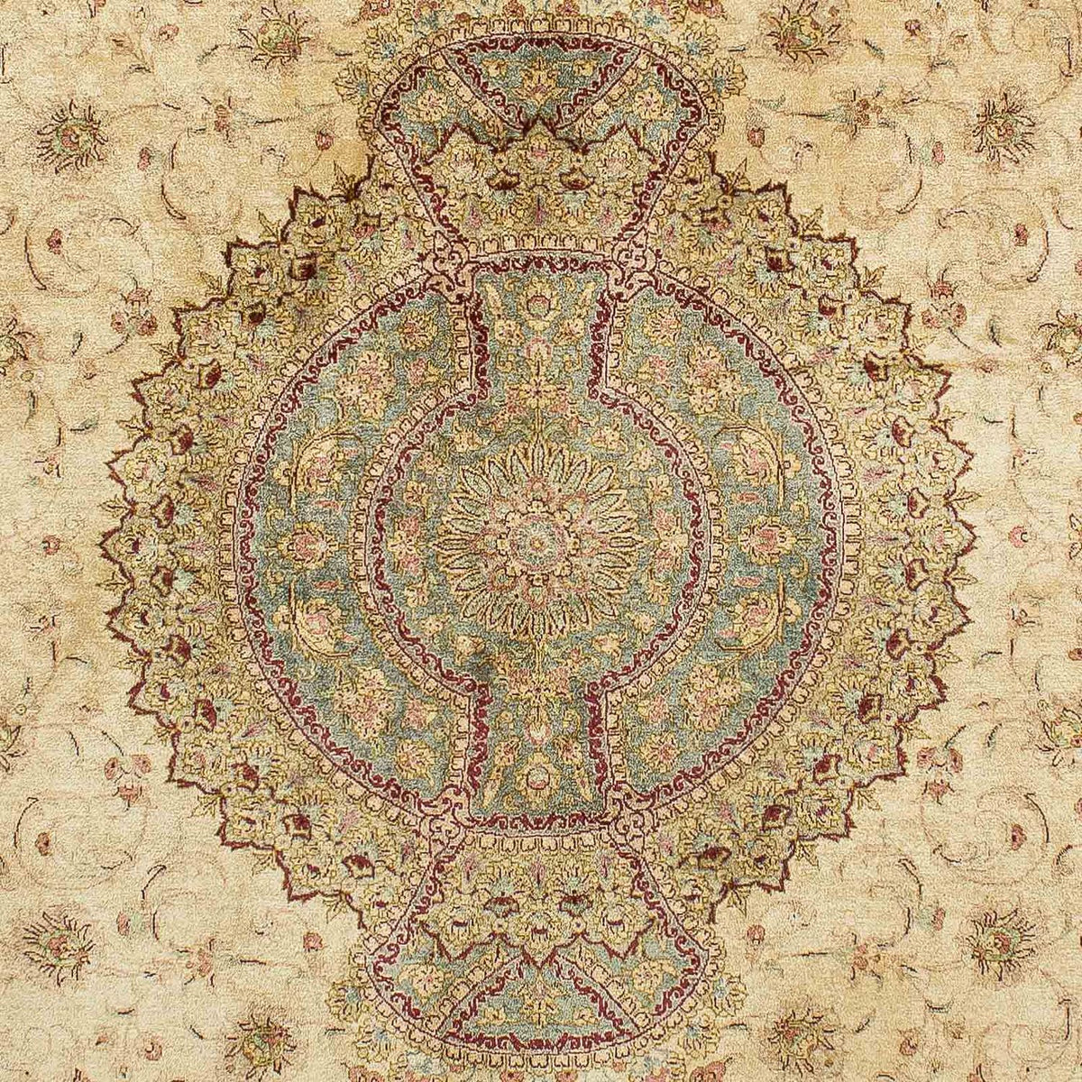Silk Rug - Ghom Silk - Premium - 197 x 131 cm - beige