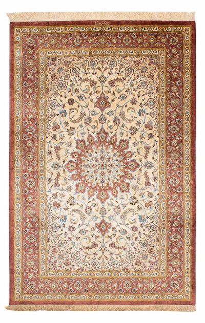Qom Silk Rug 128x200cm - Oriental Rug