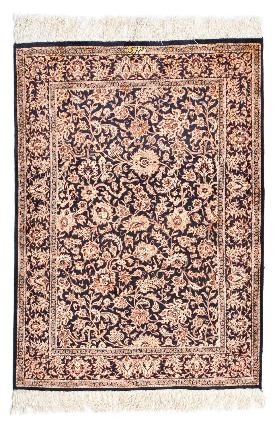 Perser Rug - Ghom - 112 x 80 cm - dark blue