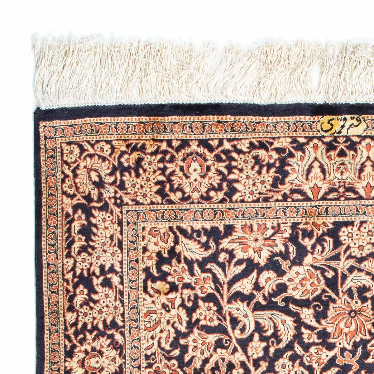 Perser Rug - Ghom - 112 x 80 cm - dark blue