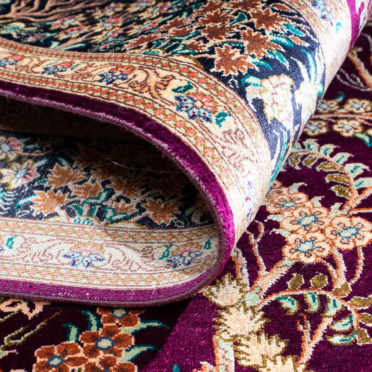 Perser Rug - Ghom - 144 x 97 cm - purple