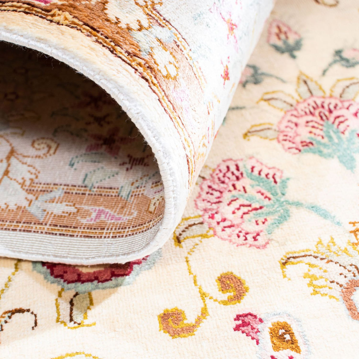 Perser Rug - Ghom - 155 x 95 cm - beige